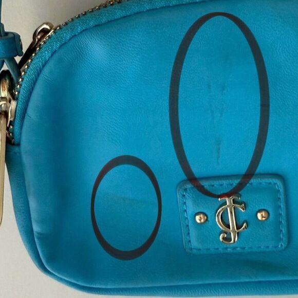 Juicy Couture Y2K Mini Crossbody in Tonic Turquoise with JC Logo - Picture 11 of 12